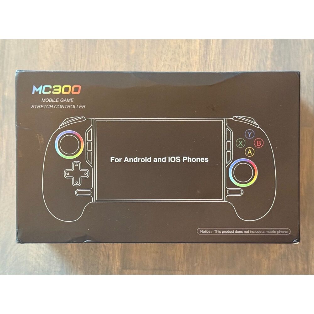 MC300 Mobile Game Stretch Controller iPhone Android RGB Hall Effect New